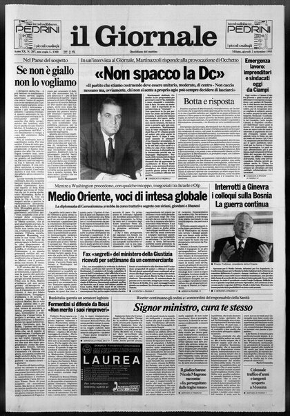 Il giornale : quotidiano del mattino